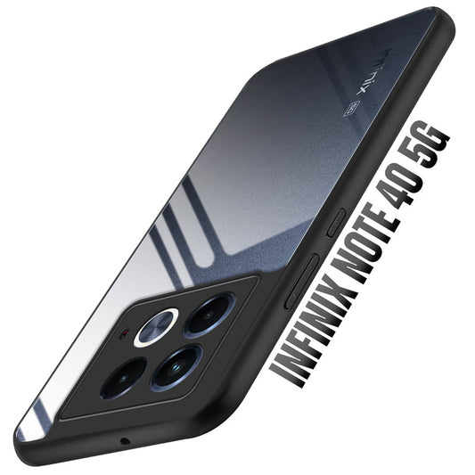 Premium Silicon Soft Framed Case with Clear Back Cover For Infinix Note 40 5G