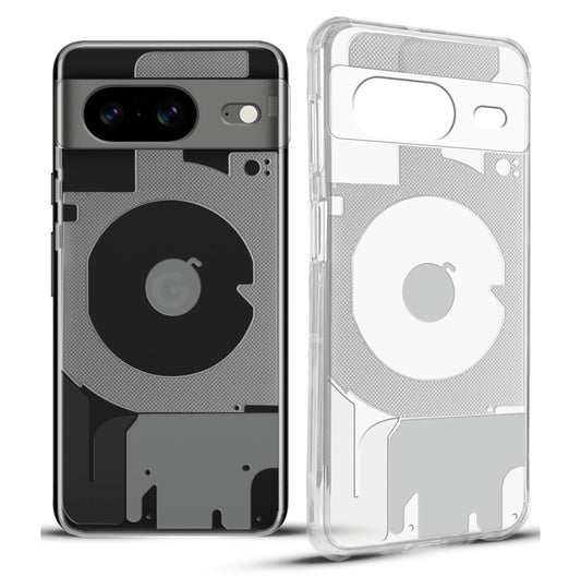 Soft Transparent Hybrid Slim Fit Frosted Matte Silicone TPU Back Cover for Google Pixel 8
