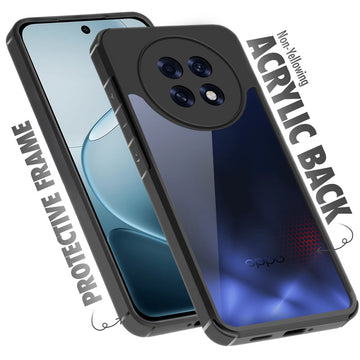 Silicone Border Transparent Back Cover for Oppo F31 Pro Plus 5G