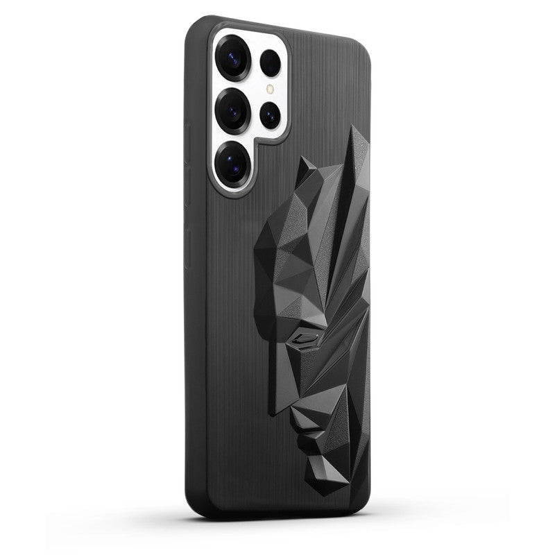 3D Design Soft Silicone Case With Matte Ring Camera Protection Back Cover For Samsung S25 Ultra 5G