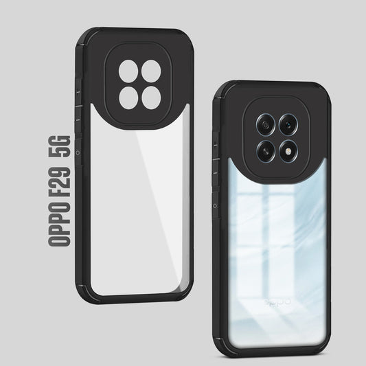 Silicone Border Transparent Back Cover for Oppo F29 5G