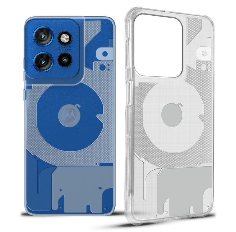 Soft Transparent Slim Fit Frosted Matte Silicone TPU Back Cover for Motorola Moto Edge 50 Neo 5G