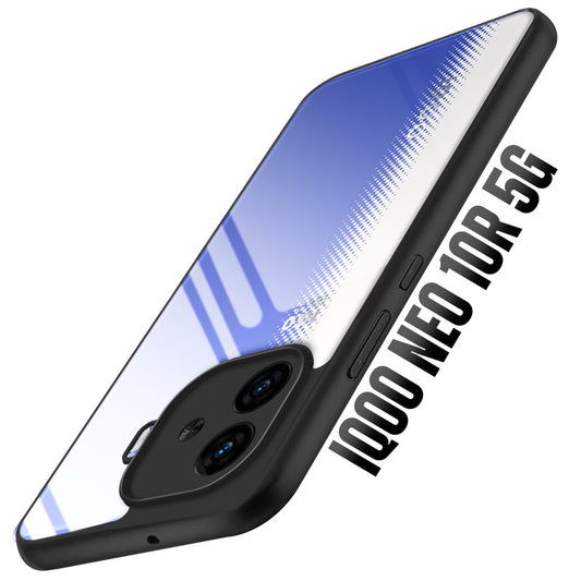 Premium Silicon Soft Framed Case with Clear Back Cover For iQOO Neo 10R 5G