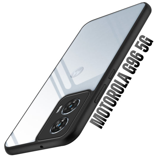 Soft Frame Clear Case For Motorola Moto G96 5G
