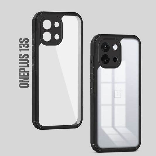 Silicone Border Transparent Back Cover for OnePlus 13s 5G