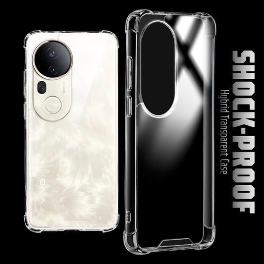 Shockproof Hybrid Transparent Phone Case For Vivo T4 Ultra 5G with Hard Back and Soft Bumper for Maximum Protection
