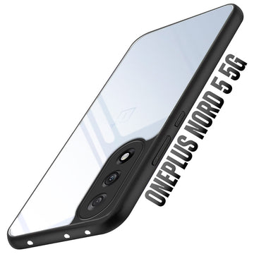 Premium Silicon Soft Framed Case with Clear Back Cover For OnePlus Nord 5 5G