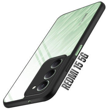 Premium Silicon Soft Framed Case with Clear Back Cover For Redmi 15 5G