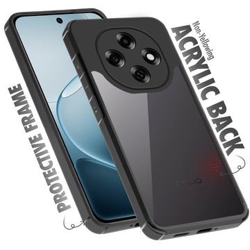 Silicone Border Transparent Back Cover for Oppo F31 Pro 5G