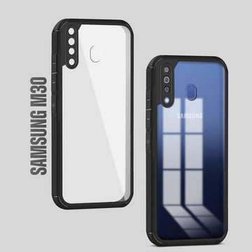 Silicone Border Transparent Back Cover for Samsung M30