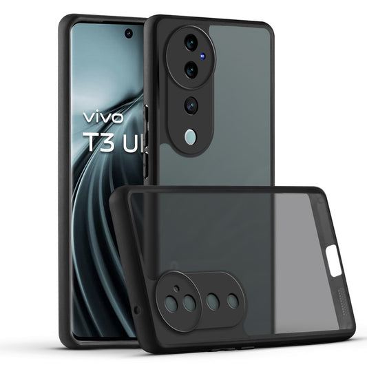 Semi-Transparent Premium Quality Back Cover Case for Vivo T3 Ultra 5G