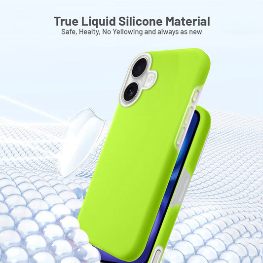 Smooth Touch Soft Silicone Back Case for Apple iPhone 16 with Camera Protection for a Sleek and Stylish Look