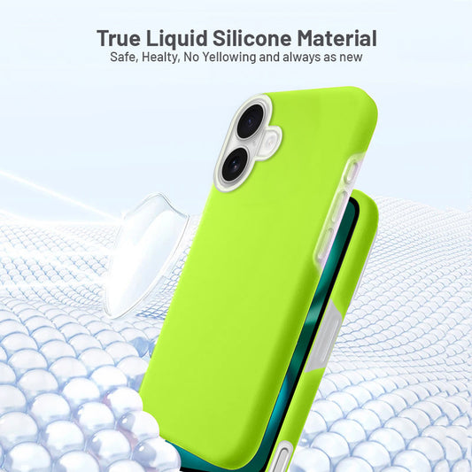 Smooth Touch Soft Silicone Back Case for Apple iPhone 16 Plus with Camera Protection for a Sleek and Stylish Look