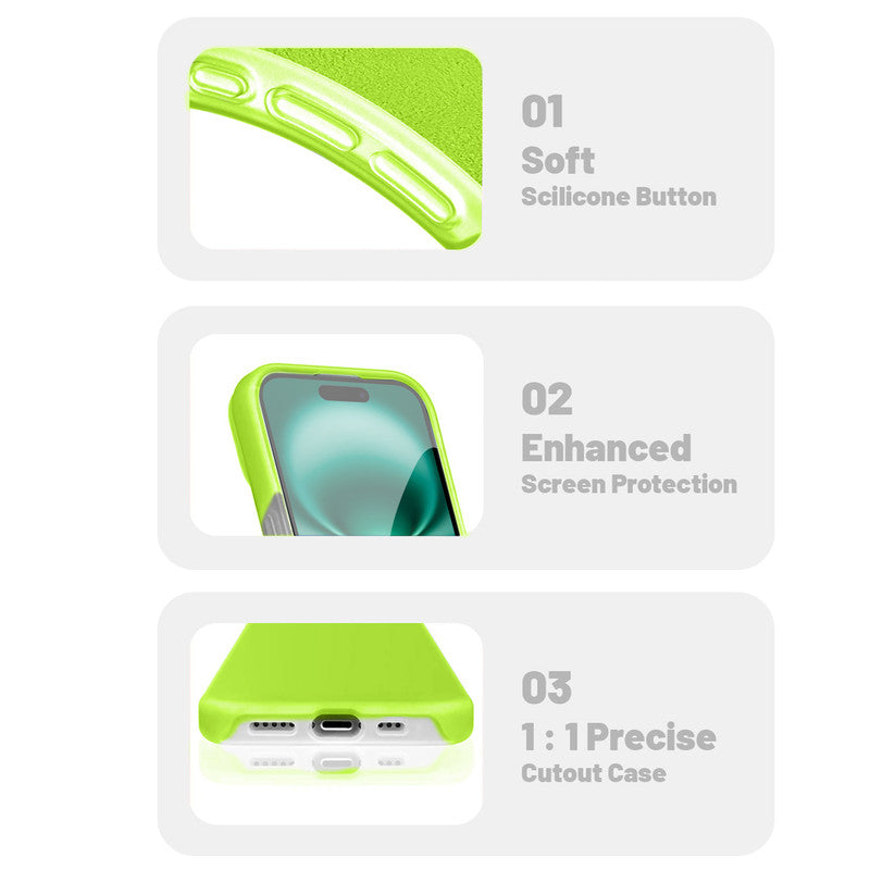 Smooth Touch Soft Silicone Back Case for Apple iPhone 16 Plus with Camera Protection for a Sleek and Stylish Look