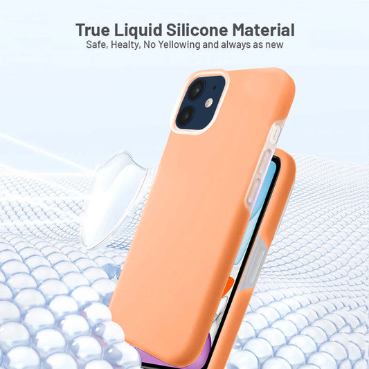 Premium Liquid Silicone Solid Back Cover Apple iPhone 11