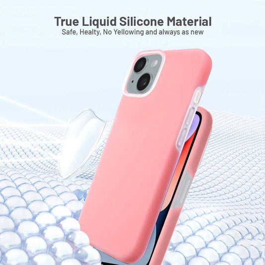 Premium Liquid Silicone Solid Back Cover Apple iPhone 14
