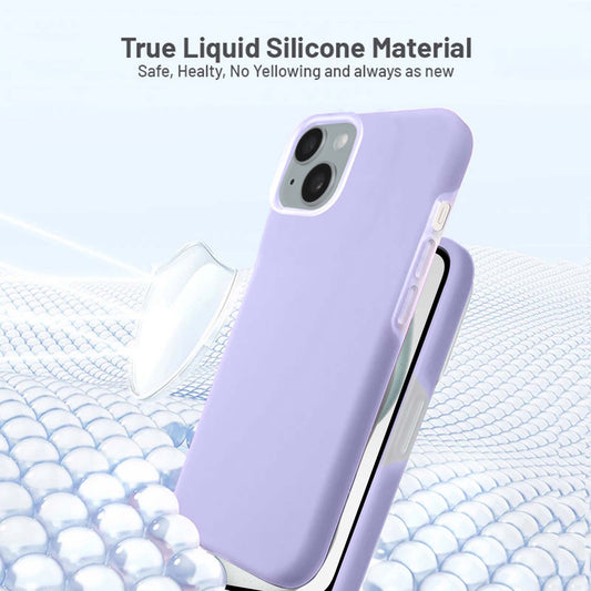 Premium Liquid Silicone Solid Back Cover Apple iPhone 15