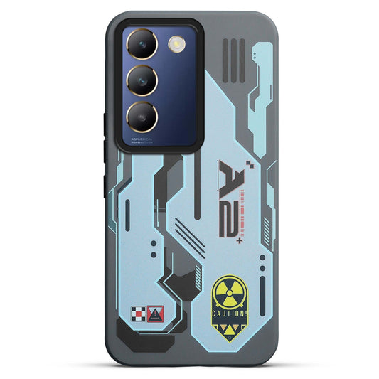 Mechanical Circuit Print Hard Back Cover For Vivo Y200e 5G