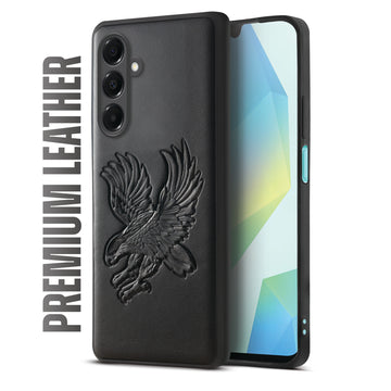 Eagle Textured Leather Back Case Cover for Samsung A16 5G