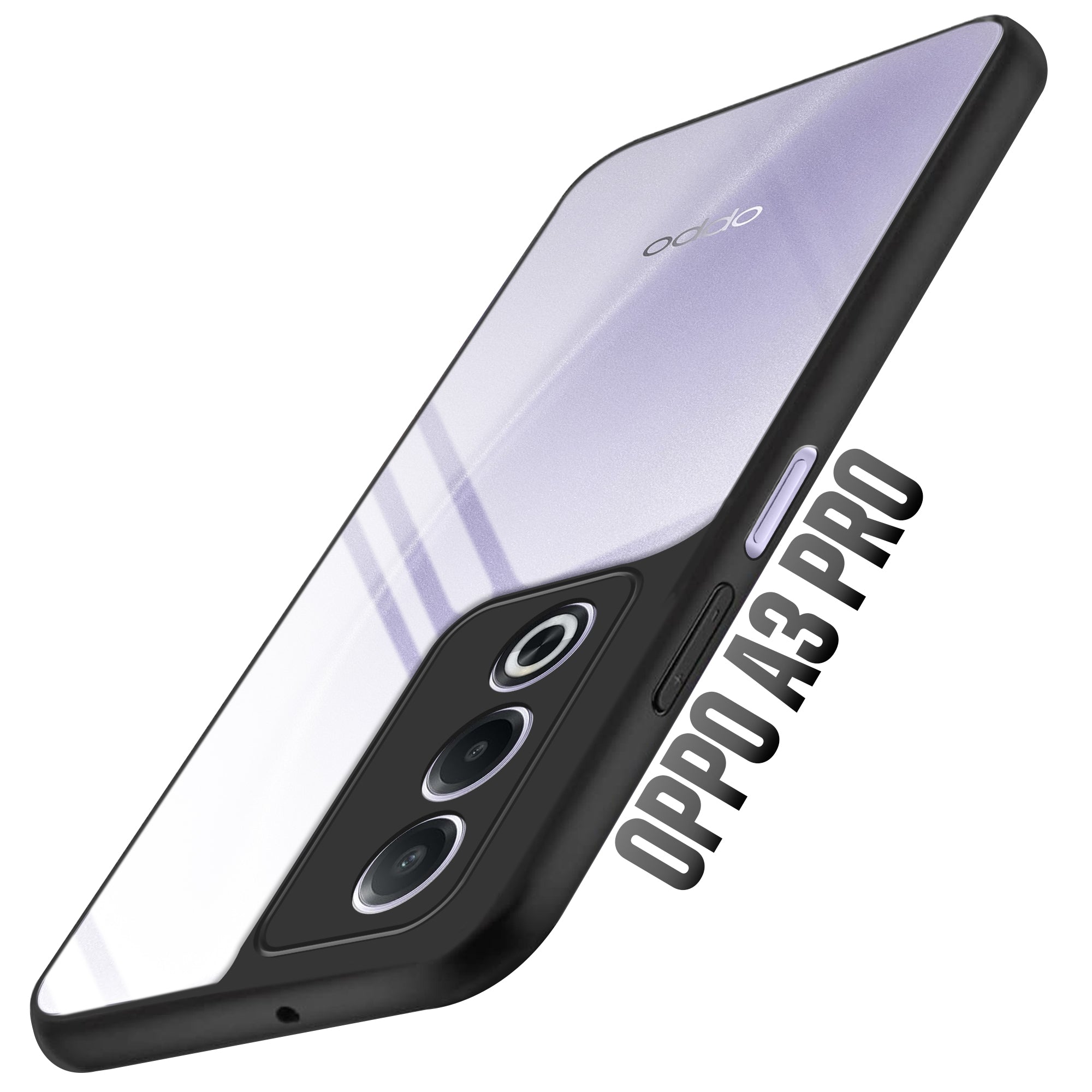 Premium Silicon Soft Framed Case with Clear Back Cover For Oppo A3 Pro 5G