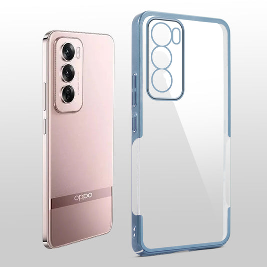 Crystal Clear Premium Shiny Edges Hard Back Case For Oppo Reno 12 5G