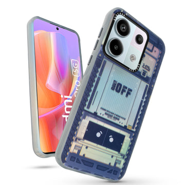 Colorful Reflective Circuit Prints Hard Back Protector Case For Redmi Note 13 Pro 5G