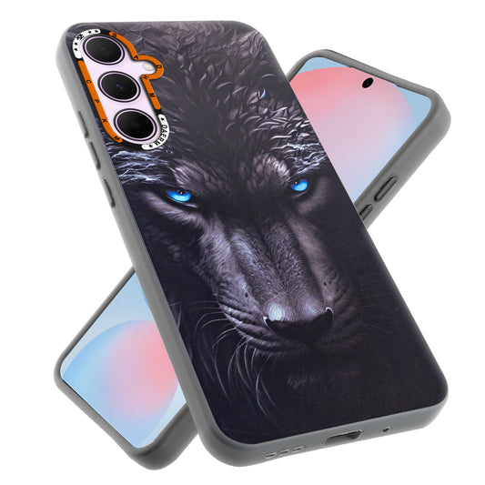 Dark Aesthetic Wild Animal Printed Back Cases For Samsung S24 FE 5G