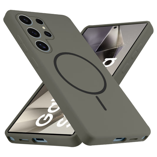 MagSafe Compatible Liquid Silicone Case For Samsung S24 Ultra 5G