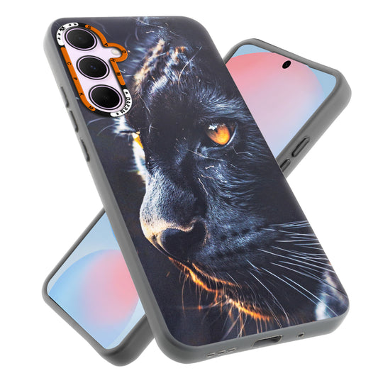 Dark Aesthetic Wild Animal Printed Back Cases For Samsung S24 FE 5G