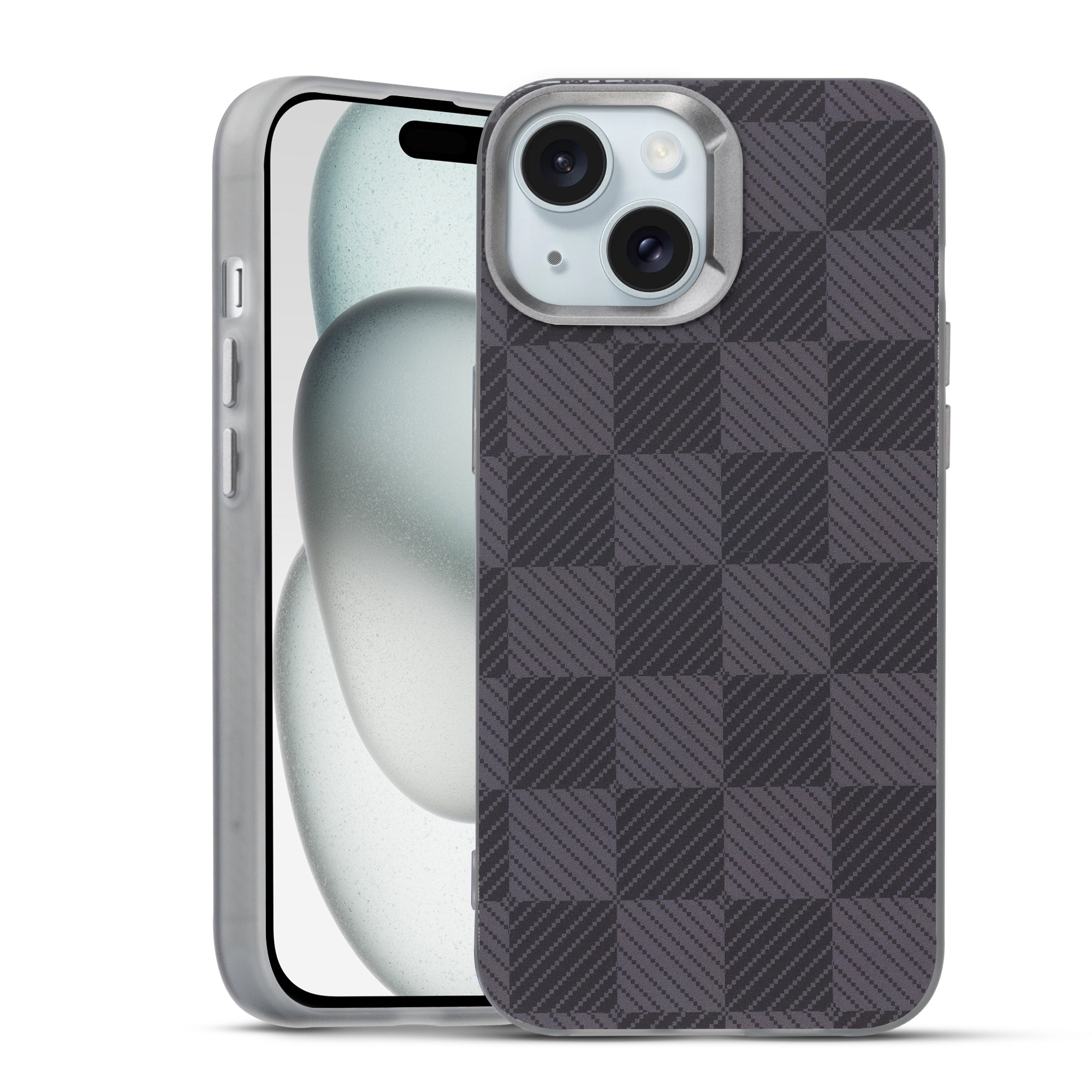 Elegant Hybrid Pattern Design Back Case For Apple iPhone 15