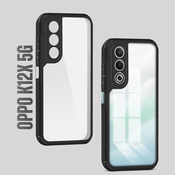 Silicone Border Transparent Back Cover for Oppo K12x 5G