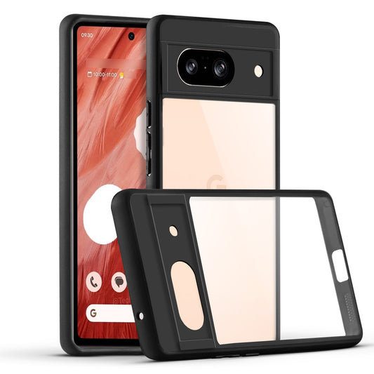 Premium Silicon Soft Framed Case with Clear Back Cover For Google Pixel 8A