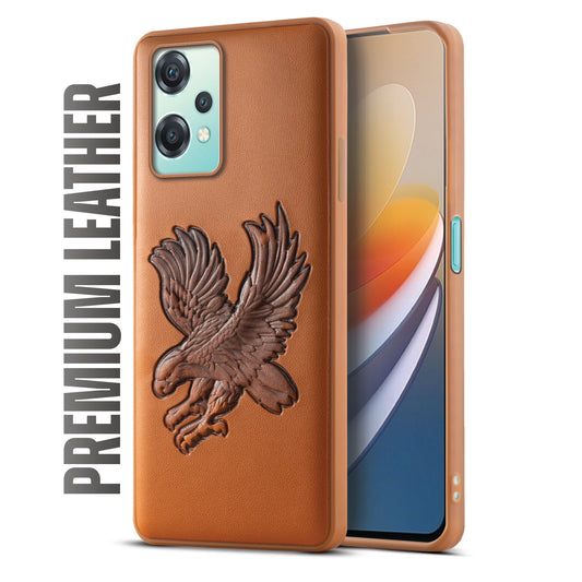 Eagle Textured Leather Back Case Cover for Oneplus Nord CE 2 Lite 5G