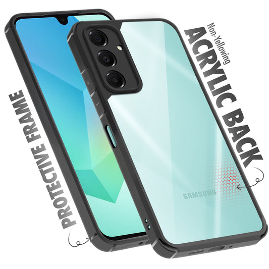 Silicone Border Transparent Back Cover for Samsung A16 5G