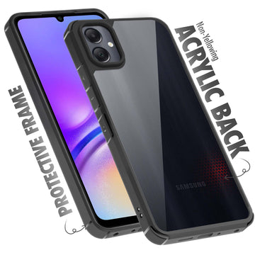 Silicone Border Transparent Back Cover for Samsung F05