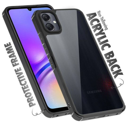 Silicone Border Transparent Back Cover for Samsung F05