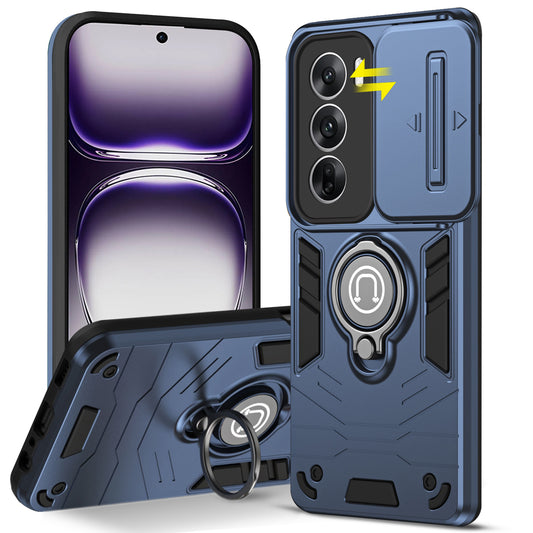 Ultra Rugged Case with Rotating Ring Holder Back Case For Oppo Reno 12 5G
