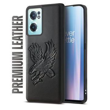 Eagle Textured Leather Back Case Cover for OnePlus Nord CE 2 5G