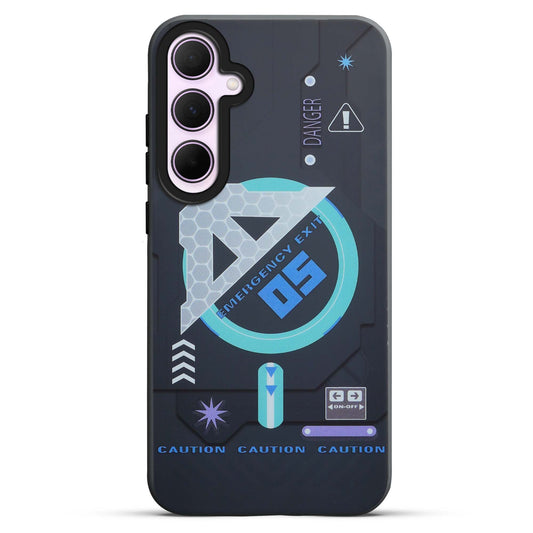 Mechanical Circuit Print Hard Back Cover For Samsung A35 5G