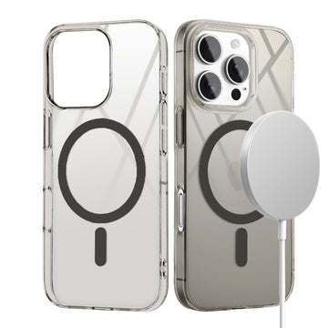 Crystal Clear Hard Back Anti-Yellowing with MagSafe Compatibility Phone Cover For Apple iphone 16 Pro Max