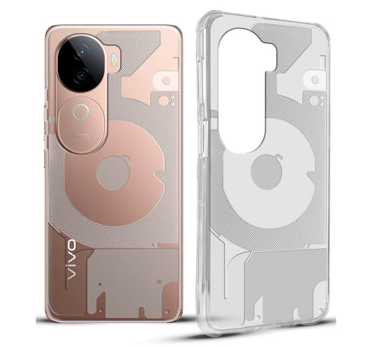 Soft Transparent Slim Fit Frosted Matte Silicone TPU Back Cover for Vivo V40e 5G