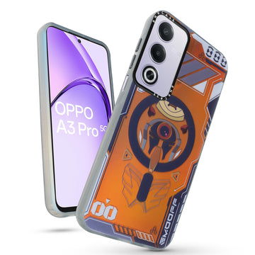 Colorful Reflective Circuit Prints Hard Back Protector Case For Oppo A3 Pro 5G