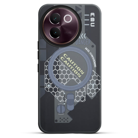 Mechanical Circuit Print Hard Back Cover For Vivo V30e 5G