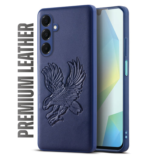 Eagle Textured Leather Back Case Cover for Samsung A16 5G