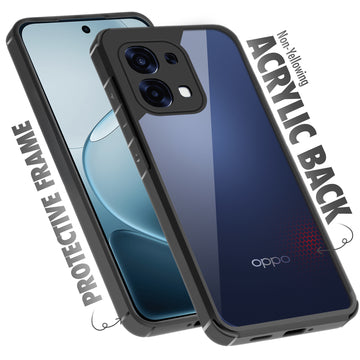 Silicone Border Transparent Back Cover for Oppo F31 5G