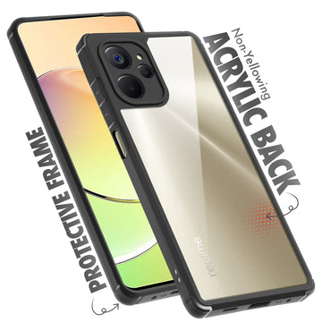 Silicone Border Transparent Back Cover for Realme 10 5G