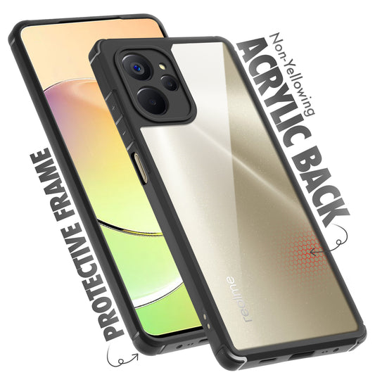 Silicone Border Transparent Back Cover for Realme 10 5G