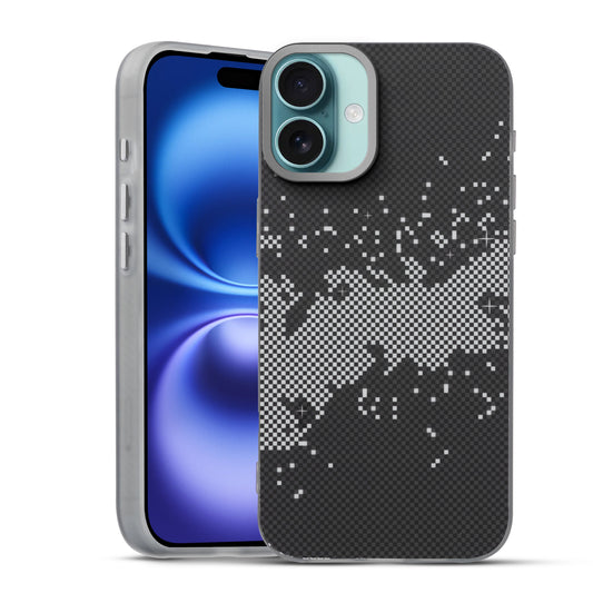 Elegant Hybrid Pattern Design Back Case For Apple iPhone 16 Plus