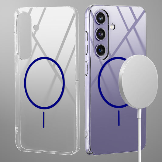 Crystal Clear Transparent Hard Back Anti-Yellowing with MagSafe Compatibility Phone Case For Samsung S23 FE 5G