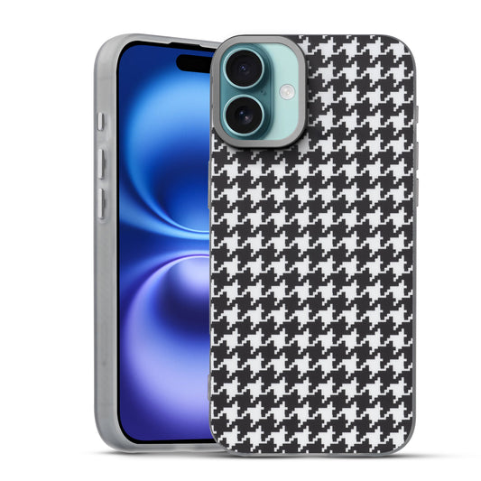 Elegant Hybrid Pattern Design Back Case For Apple iPhone 16 Plus